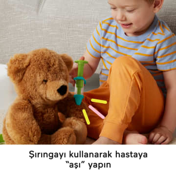 Okul Öncesi Çağdaki 3 Yaş Ve Üzeri Çocuklar Için 7 Parçadan Oluşan Fisher-Price Doktor Seti Doktor Oyuncakları