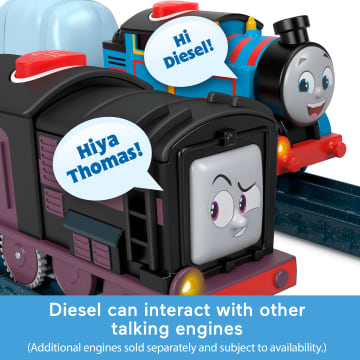 Thomas & Friends Talking Diesel Toy Train, Motorized Engine With Phrases & Sounds, Uk English Version - Image 3 of 6