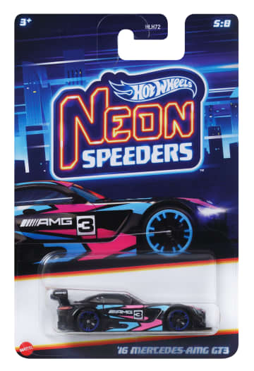 Αυτοκινητάκια Hot Wheels, Neon Speeders, 1 Μεταλλικό Αυτοκινητάκι Με Μοντέρνα Φωτεινά Σχέδια
