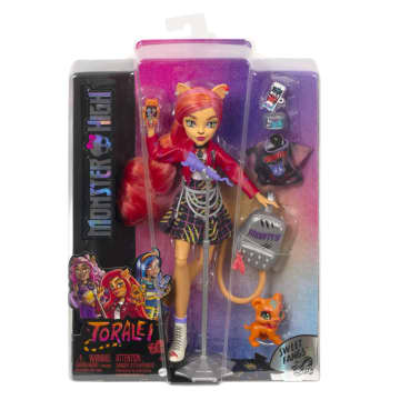 Bambole Monster High Toralei Con Abiti, Cuccioli E Accessori