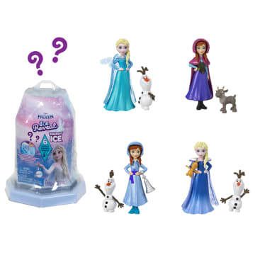 Disney Frozen Ice Reveal, Piccola Bambola A Sorpresa Con Ghiaccio Gel, Amico Personaggio E Accessori (Le Bambole Possono Variare)