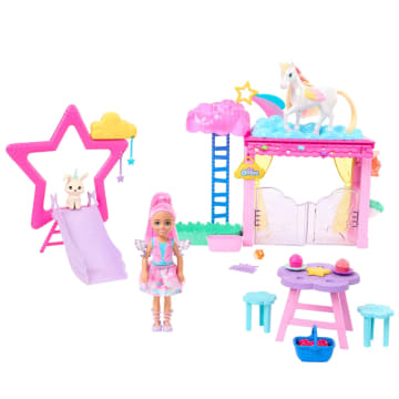 Barbie A Touch Of Magic Chelsea Pop, Speelset Met Baby Pegasus, Speelgoed Met Gevleugeld Paard