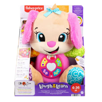 Fisher-Price Lernspaß Smart Stages Plüsch-Hundefreundin Für Babys, Musikalisches Lernspielzeug, Mehrsprachige Version