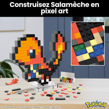 Mega-Pokémon-Salamèche-Coffret De Construction Rétro 349 Pièces - Image 4 of 6