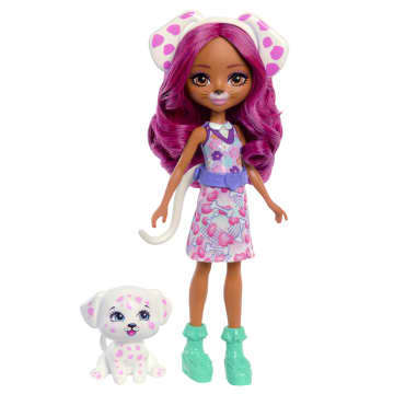 Enchantimals 2-In-1 Kat-En-Hond Pop Met Dierenvriendjes, Speelgoed Met Modeaccessoires