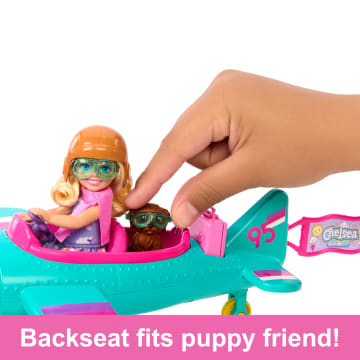 Barbie Chelsea Can Be… Plane Doll & Playset, 2-Seater Aircraft With Spinning Propellor & 7 Accessories - Image 3 of 6