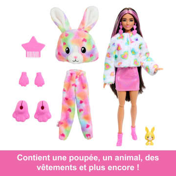 Barbie-Barbie Cutie Reveal-Poupée Lapin Rêve Coloré Avec 10 Surprises