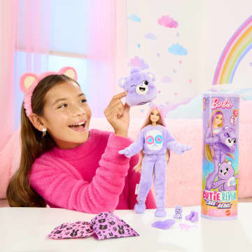 Barbie Cutie Reveal Troetelbeertjes Serie, Pop En Accessoires Met Pluchen Eerlijkheidsbeertjespak, 10 Verrassingen - Image 2 of 6