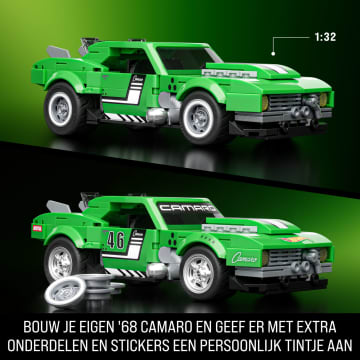 Mattel Brick Shop Hot Wheels Custom '68 Camaro, Bouwspeelgoed (289 Onderdelen), Voor Verzamelaars
