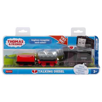 Thomas & Friends Talking Diesel Toy Train, Motorized Engine With Phrases & Sounds, Uk English Version - Image 6 of 6