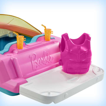 Barbie Barco Para Muñeca Con Chalecos Salvavidas, Perrito De Juguete Y Accesorios, Para Niñas Y Niños +3 Años (Mattel Grg29) - Imagen 5 de 6