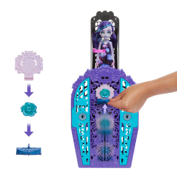 Monster High Gizemli Arkadaşlar Gizemli Bahçe Oyun Seti, Twyla Bebek, 19'Dan Fazla Sürpriz - Imagen 5 de 6