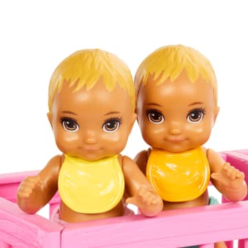 Barbie Skipper Babysitter-Puppe Mit Zwillings-Kinderzimmer-Spielset Und Zubehör