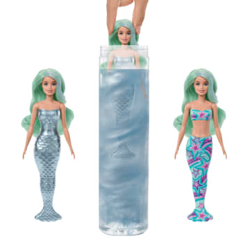 Barbie Color Reveal, Zeemeerminserie, Pop En Accessoires, Met 6 Verrassingen, Van Kleur Veranderend Topje