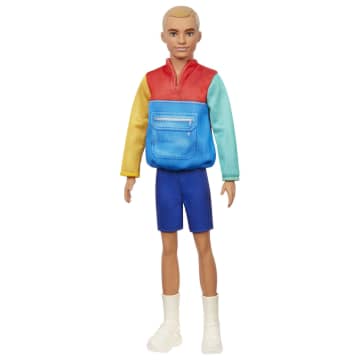Barbie Ken Fashionistas Puppe in Blockfarben Jacke, Anziehpuppe
