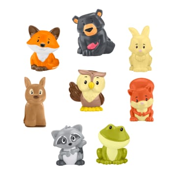 Fisher-Price Little People Waldfreunde Tragekoffer Kleinkind Spielset Mit Figuren, 9-Teilig