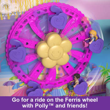 Polly Pocket Dolls Pollyville Resort Roll Away Playset
