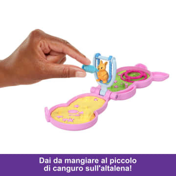 Polly Pocket Borsetta Canguro Di Mama E Joey, Playset Con 2 Bambole, Mini Giocattoli