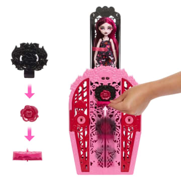 Monster High Skulltimate Secrets Garden Mysteries Σετ Παιχνιδιού Κούκλα Ντρακουλόρα Με 19+ Εκπλήξεις