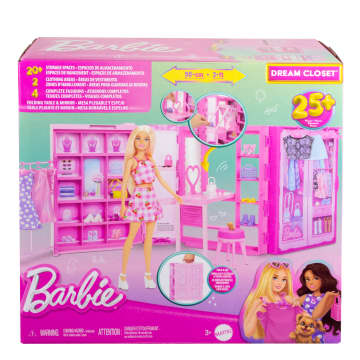 Barbie Δωμάτιο Μόδας Με Ρούχα Και Αξεσουάρ, Πλάτος 91 Εκ. Με 25+ Κομμάτια - Image 6 of 6