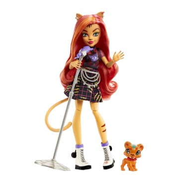 Bambole Monster High Toralei Con Abiti, Cuccioli E Accessori