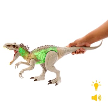 Jurassic World Indominus Rex Dinosaurusspeelgoed Met Licht, Geluid En Bewegende Nek En Bijtactie