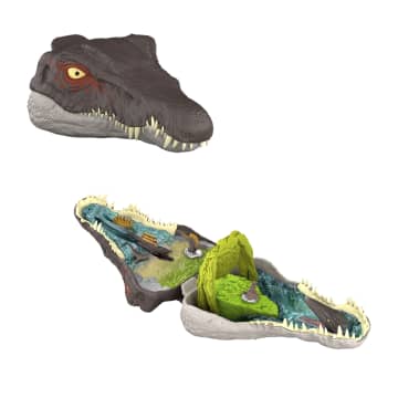 Jurassic World Rebirth, Kleines Abenteuer-Spielset in Form Eines Spinosaurus-Kopfes, Interaktive Funktionen Und Figuren - Image 6 of 6