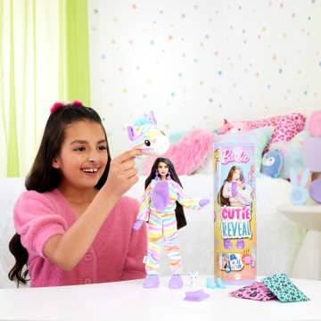 Barbie Cutie Reveal Serie Color Dream, Zebra, Bambola E Accessori, 10 Sorprese