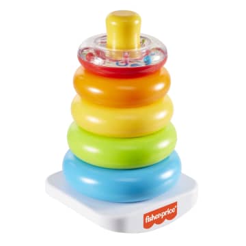 Fisher-Price Farbring Pyramide, Steckspiel-Zeug, Stapelturm, Stapelspielzeug