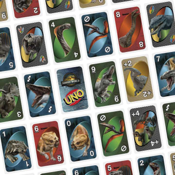 Juego De Cartas Jurassic World: Rebirth De UNO Para Niños Y Niñas, Familias Y Noches De Juegos De Adultos - Bild 4 von 5