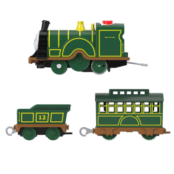 Thomas & Friends Talking Emily Toy Train Motorized Engine With Phrases & Sounds, 3 Pieces, Uk English Version - Image 4 of 5