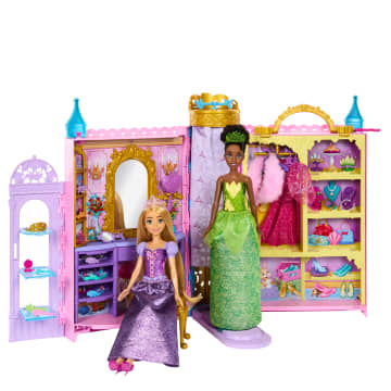 Disney Prinses Klaar Voor Het Bal, Kast Met Outfits, Accessoires En Opbergruimte, Geopend 61 Cm Breed - Image 5 of 6