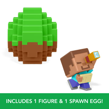 Minecraft Mini Mode Spawn Egg With Surprise Mini Figure, 1.5-Inch Collectible Toy (Characters May Vary) - Imagen 2 de 6