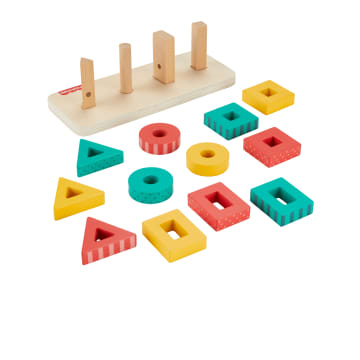 Fisher-Price Ξύλινα Σχήματα Παιχνίδι Ταξινόμησης, 13 Ξύλινα Κομμάτια - Bild 5 von 6