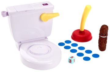 Mattel Games Baño Boom, ¡Atrapa La Caca!, Juego De Mesa Infantil (Mattel Fww30)