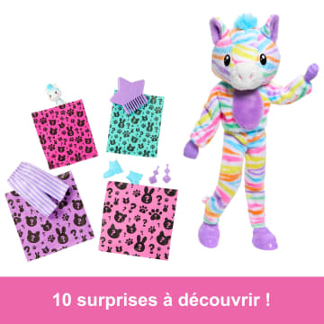 Barbie-Barbie Cutie Reveal-Poupée Zèbre Rêve Coloré Avec 10 Surprises