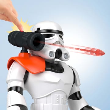 Figura De Soldado Imperial Xxl De Imaginext Star Wars De Más De 41Cm De Alto, Juguete Articulado Con Lanzador