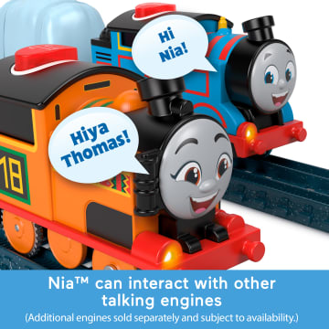Thomas & Friends Talking Nia Toy Train, Motorized Engine With Phrases & Sounds, Uk English Version - Image 3 of 6