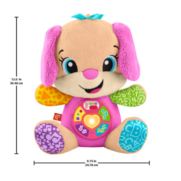 Peluche Musicale Sis Smart Stages Fisher-Price Ridi E Impara Rosa, Giocattolo Musicale Per L'Apprendimento Per Neonati, Versione Multilingue