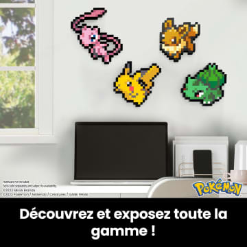 Mega-Pokémon-Évoli-Coffret De Construction Rétro Pixel Art 323 Pièces - Image 6 of 6