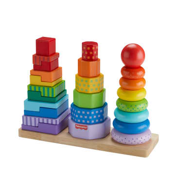 Fisher-Price Farben- und Formen Stapelspiel aus Holz