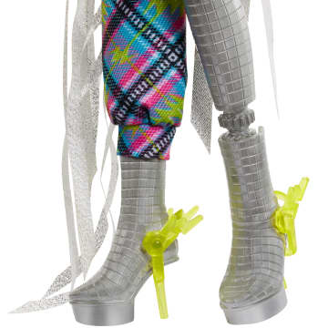 Monster High Monster Fest Frankie Stein, Bambola Alla Moda Con Outfit Da Festival, Poster Della Band E Accessori