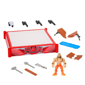 WWE Knuckle Crunchers Rebound Ring & Action Figure, Playset With Seth Rollins Mini Figure - Image 4 of 5
