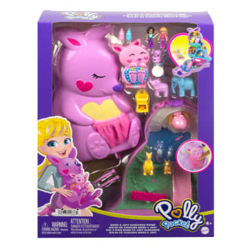 Polly Pocket Borsetta Canguro Di Mama E Joey, Playset Con 2 Bambole, Mini Giocattoli
