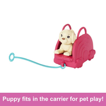 Barbie Chelsea Doll And Accessories, Small Doll Travel Set With Puppy And 6 Pieces - Image 5 of 7