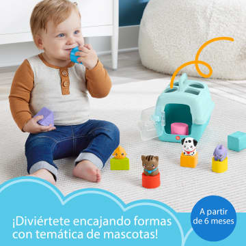 Juguete Para Clasificar Formas Transportín Clasifica Y Guarda De Fp Pets De Fisher-Price Para Bebés Y Niños Y Niñas Pequeños, 8 Bloques
