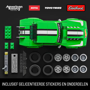 Mattel Brick Shop Hot Wheels Custom '68 Camaro, Bouwspeelgoed (289 Onderdelen), Voor Verzamelaars