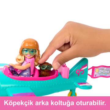 Barbie Chelsea Meslekleri Öğreniyor Bebek Ve Uçak Oyun Seti, Dönen Pervaneli Ve Iki Koltuklu Uçak, 7 Aksesuar - Image 3 of 6