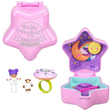 Polly Pocket Collector, Nostaljik Yüzük Kutusu Serisi, Mikro Bebek Ve Mikro Oyun Seti, Hatıra Koleksiyonu Mücevher Kutusu