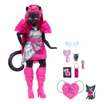 Evcil Kedisi Amulette Ve Aksesuarlarıyla Monster High Catty Noir Bebek - Image 5 of 6